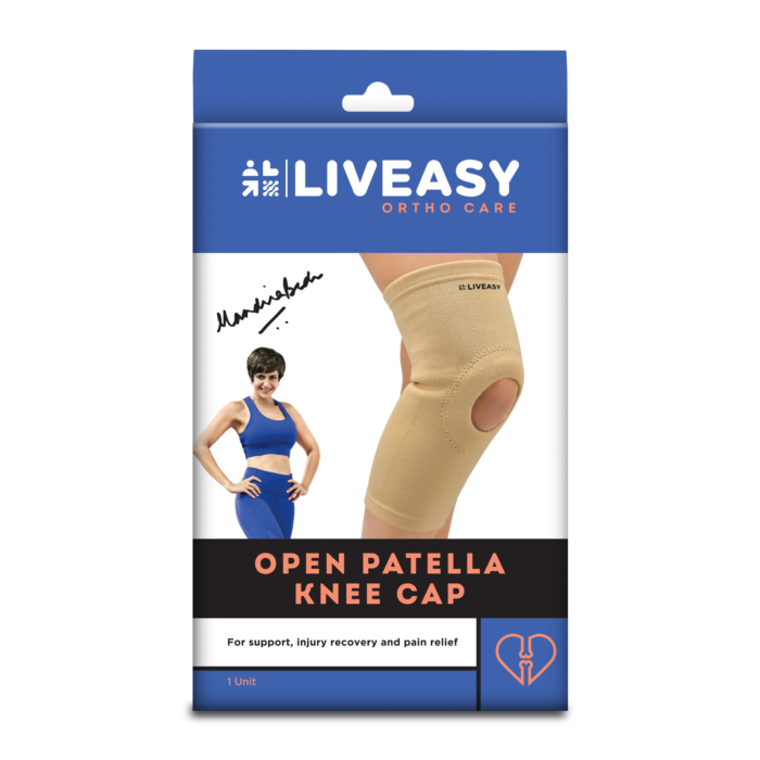 Buy original LivEasy Ortho Care Open Patella Knee Cap for Rs. 320.00