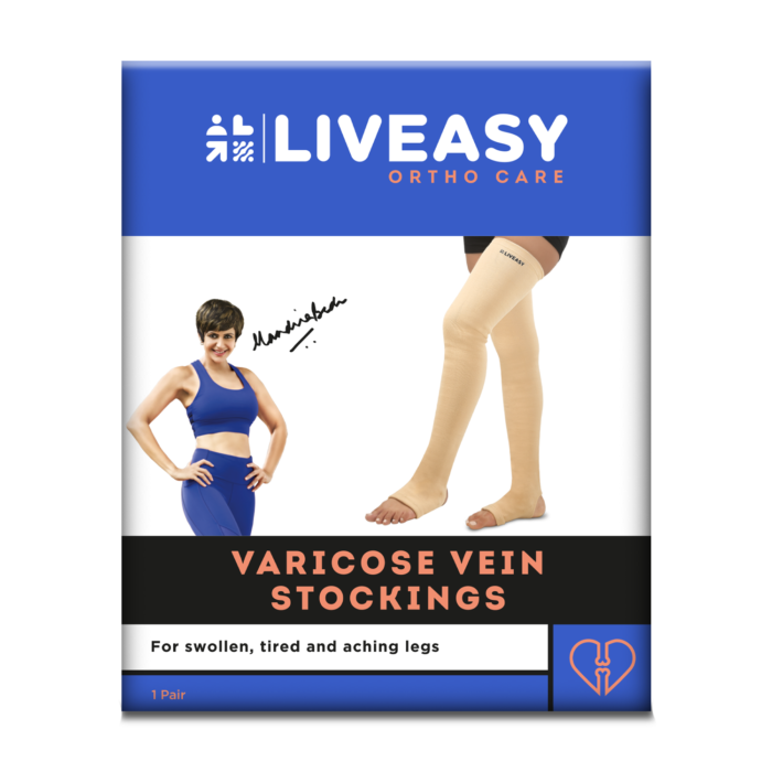 Buy original Liveasy Varicose Veins Stockings for Rs. 760.00