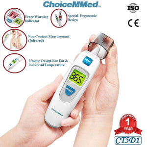 Digital/Clinical Thermometer by ChoiceMMed at Supply This | ChoiceMMed Dual Mode Infrared Thermometer - CT5D1