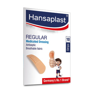 Dressings by Hansaplast at Supply This | Hansaplast Medicated Antiseptic Band Aid Dressing (Pack of 10)