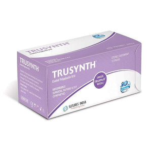 Sutures India - Trusynth Polyglactin 910 by Sutures India at Supply This | Sutures India Trusynth Polyglactin 910 USP 1, 1/2 Circle Tapercut TS 2519