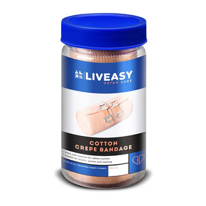 Crepe, Compression & Adhesive Bandages by LivEasy at Supply This | LivEasy Ortho Care Cotton Crepe Bandage