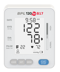 Blood Pressure (BP) Checker/Machine/Monitor by BPL Medical at Supply This | B17 BP Monitor