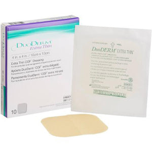 Dressings by Convatec at Supply This | Convatec Duoderm Extra Thin CGF Hydrocolloid Dressing - 10 X 10 cm