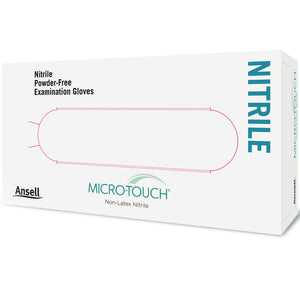 Examination Gloves/Exam Gloves by Ansell at Supply This | Ansell Micro Touch White Nitrile N150 Powder Free Examination Gloves (Medium)