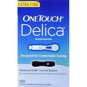 Glucometer / Blood Sugar Testing Strips & Lancets by One Touch - Johnson & Johnson at Supply This | One Touch Delica Lancets - Pack of 25
