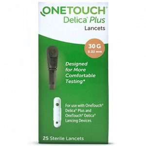 Glucometer / Blood Sugar Testing Strips & Lancets by One Touch - Johnson & Johnson at Supply This | One Touch Delica Plus Lancets - Pack of 25
