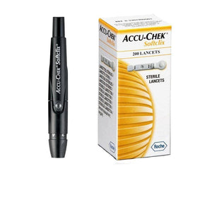 Glucometer / Blood Sugar Testing Strips & Lancets by Accu-Chek (Roche) at Supply This | Accu-Chek Softclix Lancing Device + 200 Lancets