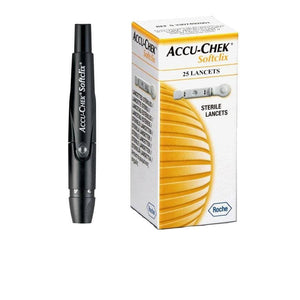 Glucometer / Blood Sugar Testing Strips & Lancets by Accu-Chek (Roche) at Supply This | Accu-Chek Softclix Lancing Device + 25 Lancets