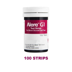 Glucometer / Blood Sugar Testing Strips & Lancets by Alere Medical at Supply This | Alere G1 Blood Glucose Testing Strips - Pack of 100s