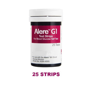 Glucometer / Blood Sugar Testing Strips & Lancets by Alere Medical at Supply This | Alere G1 Blood Glucose Testing Strips - Pack of 25s