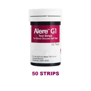 Glucometer / Blood Sugar Testing Strips & Lancets by Alere Medical at Supply This | Alere G1 Blood Glucose Testing Strips - Pack of 50s