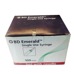 Syringe with Needle by Becton Dickinson (BD) at Supply This | Becton Dickinson BD Emerald Syringe With Needle (3 ml)