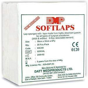 Surgical Mops and Sponges by Datt Mediproducts at Supply This | Datt Softlaps Non Sterile Lap Sponge with X Ray Line