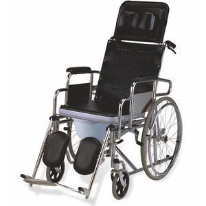 Wheelchair by Easycare at Supply This | Easycare Portable Steel Wheelchair with Backrest Reclining - EC609GC