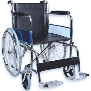 Wheelchair by Easycare at Supply This | Easycare Standard Steel Wheelchair with Colour Chrome Frame - EC809F