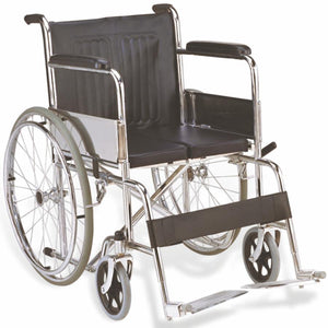 Wheelchair by Easycare at Supply This | Easycare Standard Steel Wheelchair with Frame Color Chrome - EC809Y