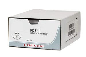 Ethicon PDS II Polydioxanone Sutures by Ethicon Sutures - J&J at Supply This | Ethicon PDS II Sutures USP 0, 1/2 Circle Taper Cut V-37 - W9371T