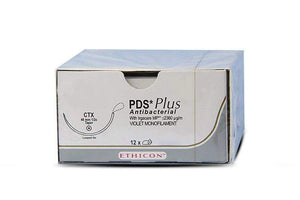 Ethicon PDS Plus Polydioxanone Sutures by Ethicon Sutures - J&J at Supply This | Ethicon PDS Plus Sutures USP 0, 40 mm 1/2 Circle Taper Point CT - PDP358T