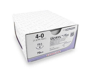 Ethicon Vicryl Rapide Polyglactin 910 Sutures by Ethicon Sutures - J&J at Supply This | Ethicon Vicryl Rapide Sutures USP 4-0, 3/8 Circle Cutting Prime NW 2718