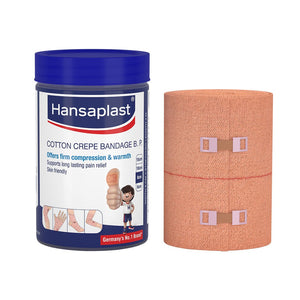 Crepe, Compression & Adhesive Bandages by Hansaplast at Supply This | Hansaplast Cotton Crepe Bandage (8 cm)