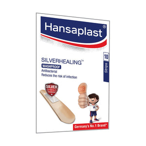 Dressings by Hansaplast at Supply This | Hansaplast First Aid Silver Healing Washproof Dressing (Pack of 10)