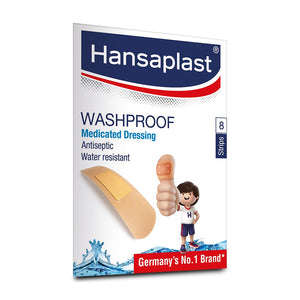 Dressings by Hansaplast at Supply This | Hansaplast Medicated Washproof Band Aid Dressing (Pack of 100)