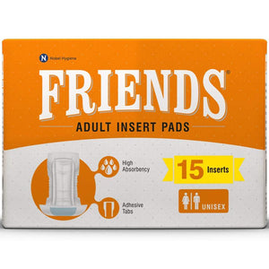 Adult Diapers by Nobel Hygiene at Supply This | Friends Unisex Insert Pads - Pack of 15