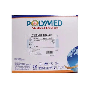 Urine Bag by Polymed at Supply This | Polymed Polyuro Deluxe Urine Bag with Top Outlet