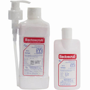 Surgical Scrub/ Hand Wash by Raman And Weil Pvt. Ltd. at Supply This | Bacto Scrub Antiseptic Cleansing Solution - 500 ml