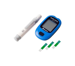 Glucometer / Blood Sugar Testing Machine by Romsons at Supply This | Romsons Romo Check Plus Glucometer