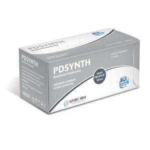 Sutures India - PD Synth Polydioxanone by Sutures India at Supply This | Sutures India PD Synth USP 0, 1/2 Circle Round Body Heavy SN 9371