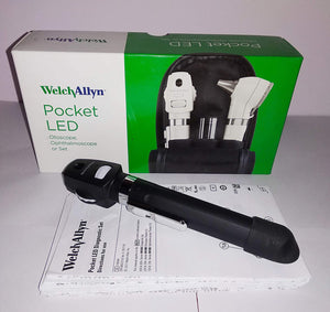 Ophthalmoscopes by Hillrom Welch Allyn at Supply This | Hillrom Welch Allyn 2.5V Pocket LED Black Ophthalmoscope - 12870 BLK